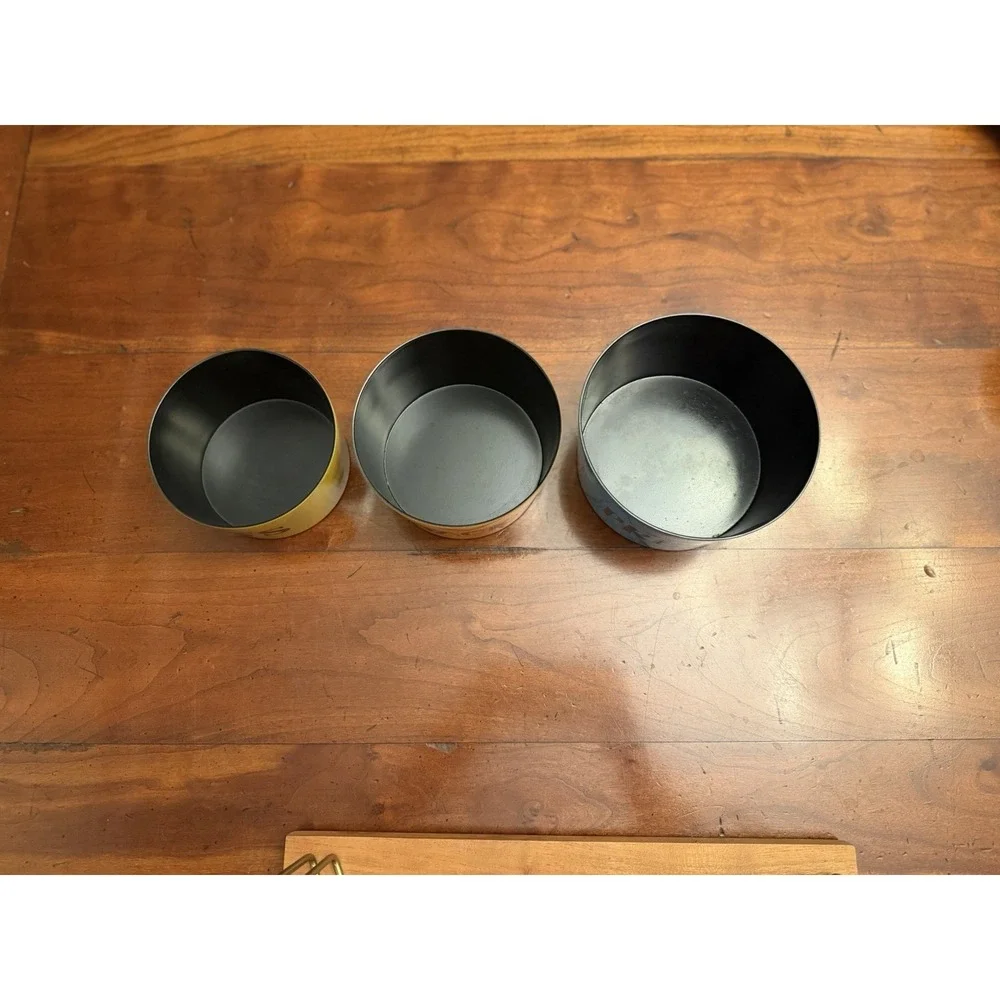 Vintage Set of 3 Nesting Retro Snack Melamine Bowls Chips Pretzels Snacks & Nuts